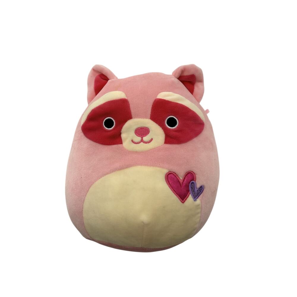 Squishmallow Mel Pink Racoon Valentine's Day 2019 Kellytoy Squishy